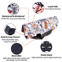 CuteBone coat features a thick, collapsible collar for warmth.