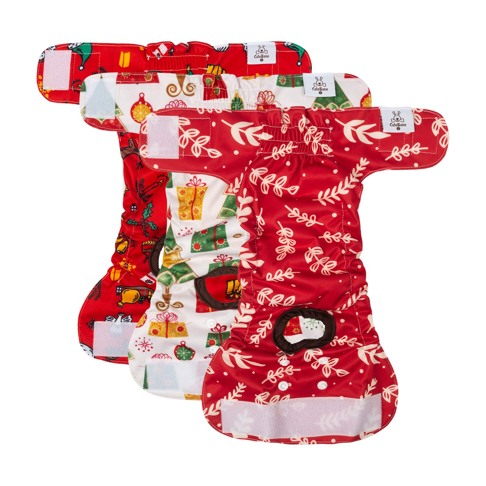 CuteBone dog diapers absorbent pad keeps surfaces clean during potty breaks.