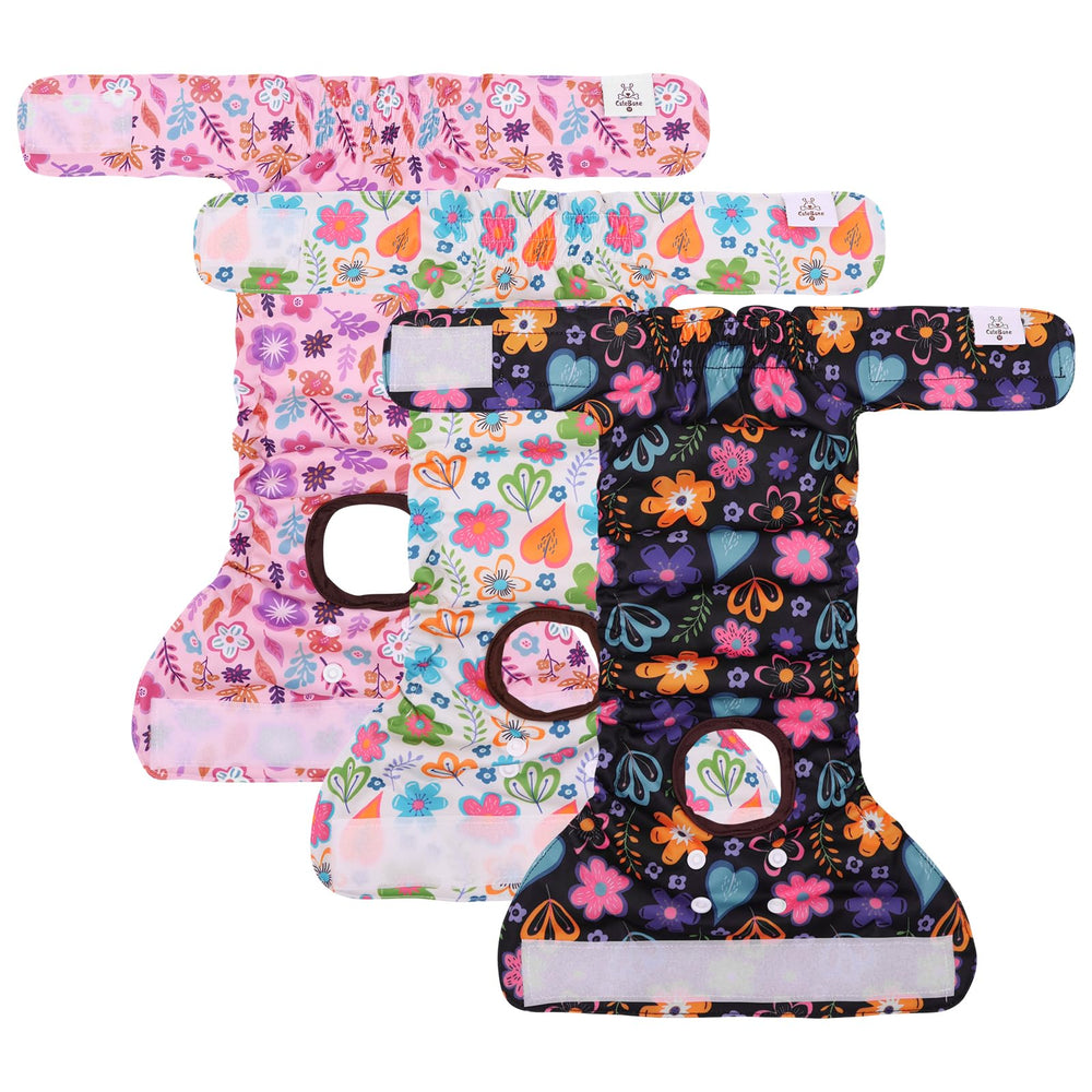 CuteBone dog diapers absorbent pad interior helps keep surfaces clean.