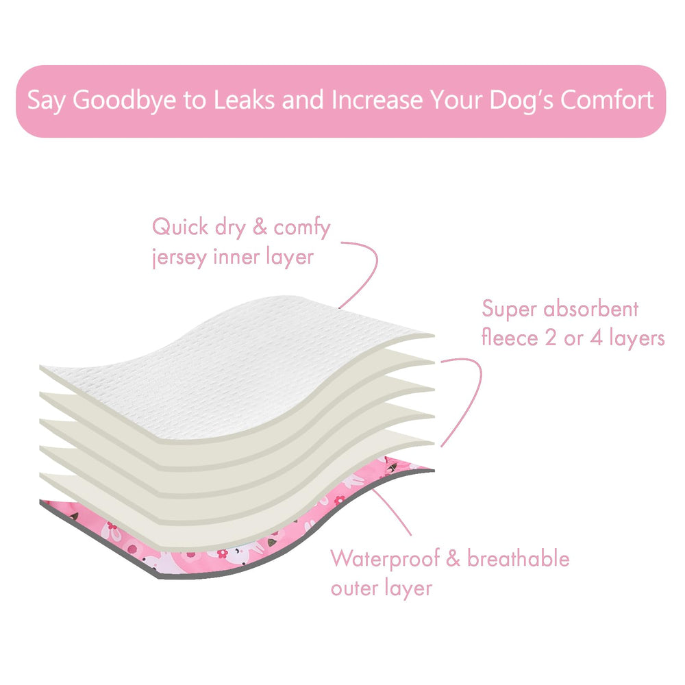 CuteBone dog diapers absorbent pads lock in moisture for dryness