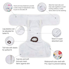 CuteBone dog diapers adjustable-fit for secure comfort during walks and play
