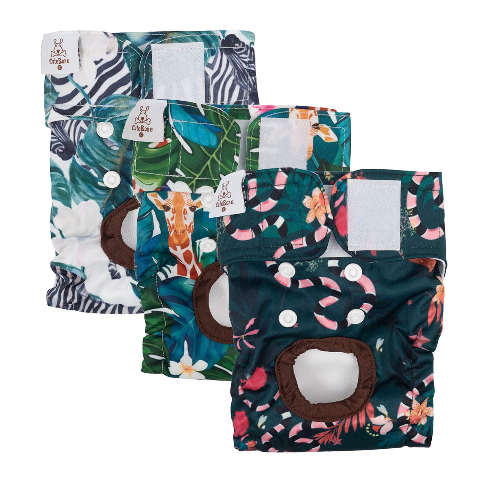 CuteBone dog diapers female medium pack provides reliable fit for mid-size dogs