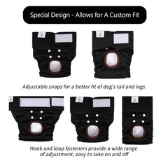 CuteBone dog diapers female washable large pack leak-proof protection for larger dogs