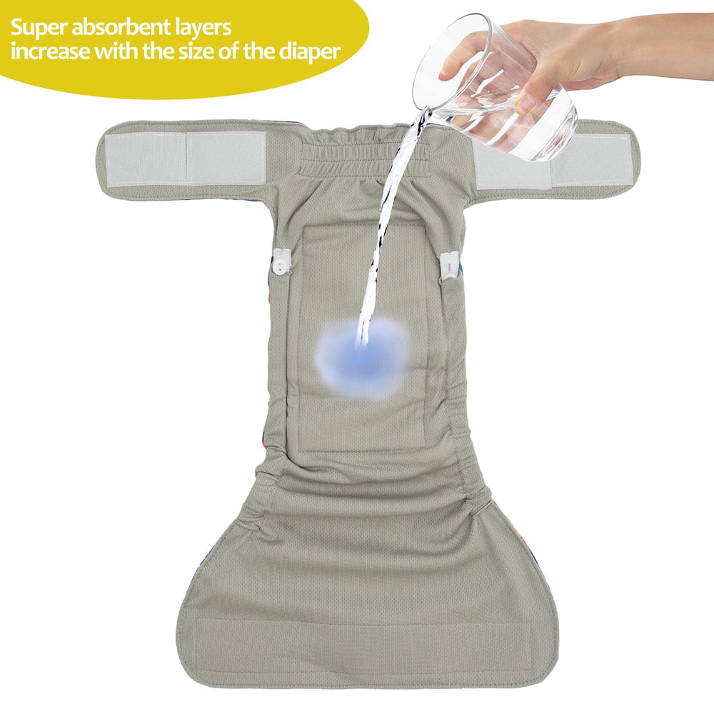 CuteBone hook-and-loop closures enable quick and secure diapering