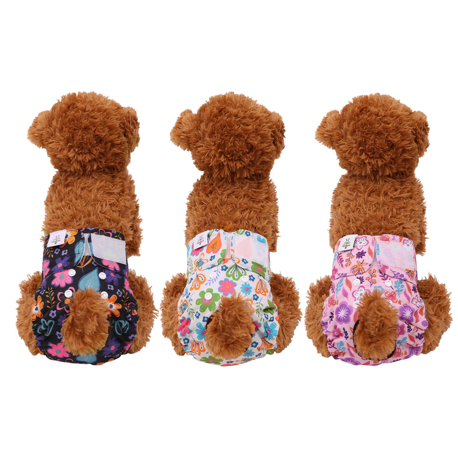CuteBone dog diapers inner lining shows quick-dry comfort for pets.