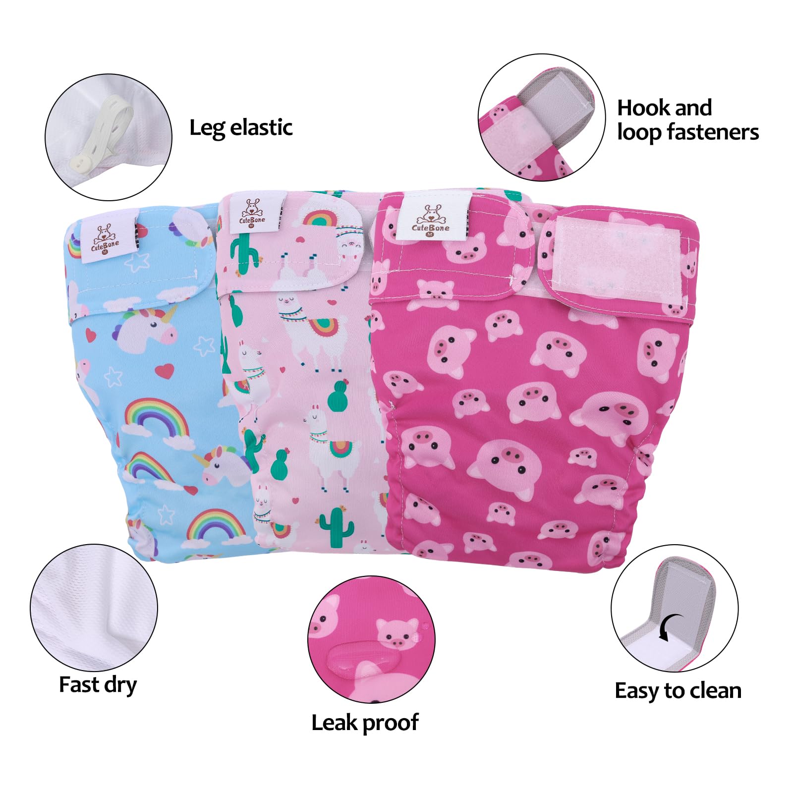CuteBone inner lining close-up reveals soft, quick-dry feel