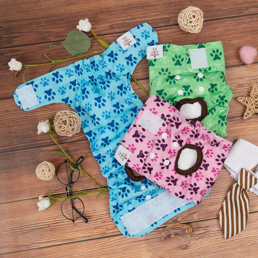 CuteBone dog diapers comfy inner lining dries quickly for peaceful wear