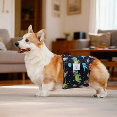 CuteBone dog diapers male 3-pack designs close-up showing patterns for daily wear.