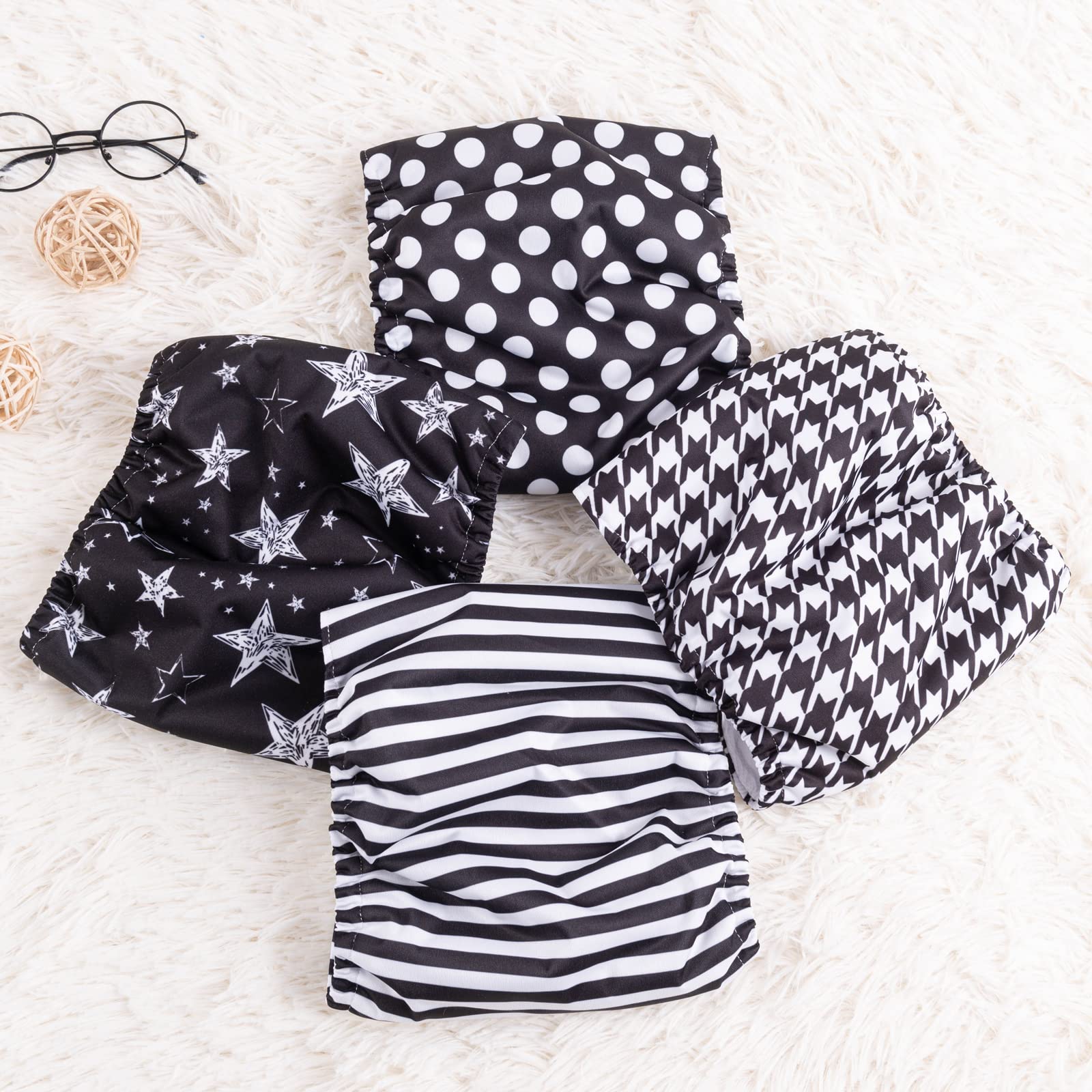 CuteBone dog diapers XS to L sizes with clear size guidance