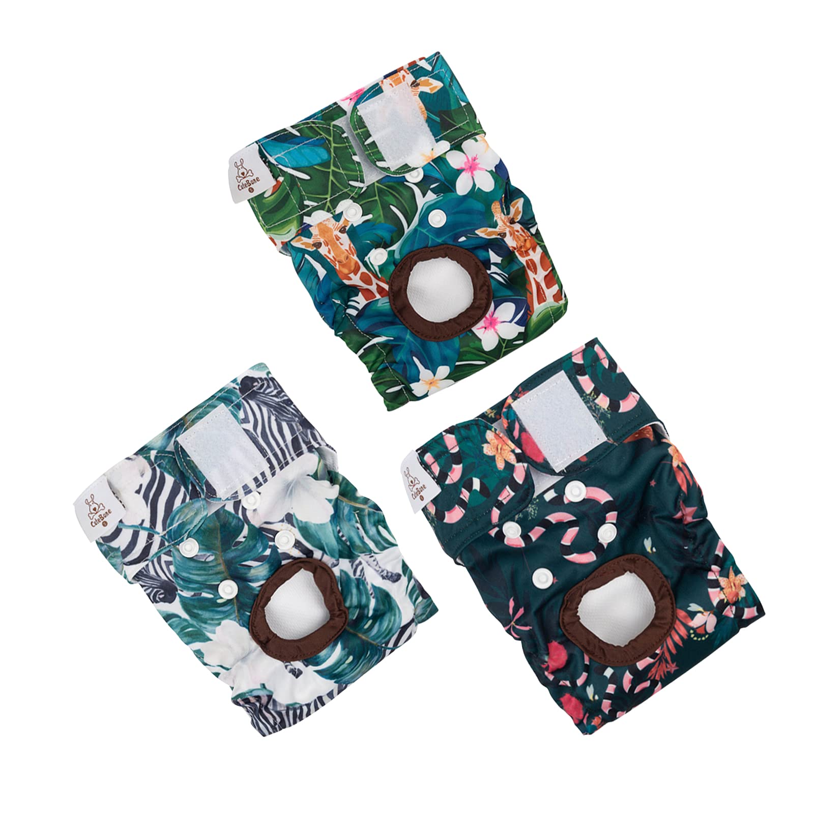 CuteBone dog diapers pack open demonstrates mess-proof design for quick use