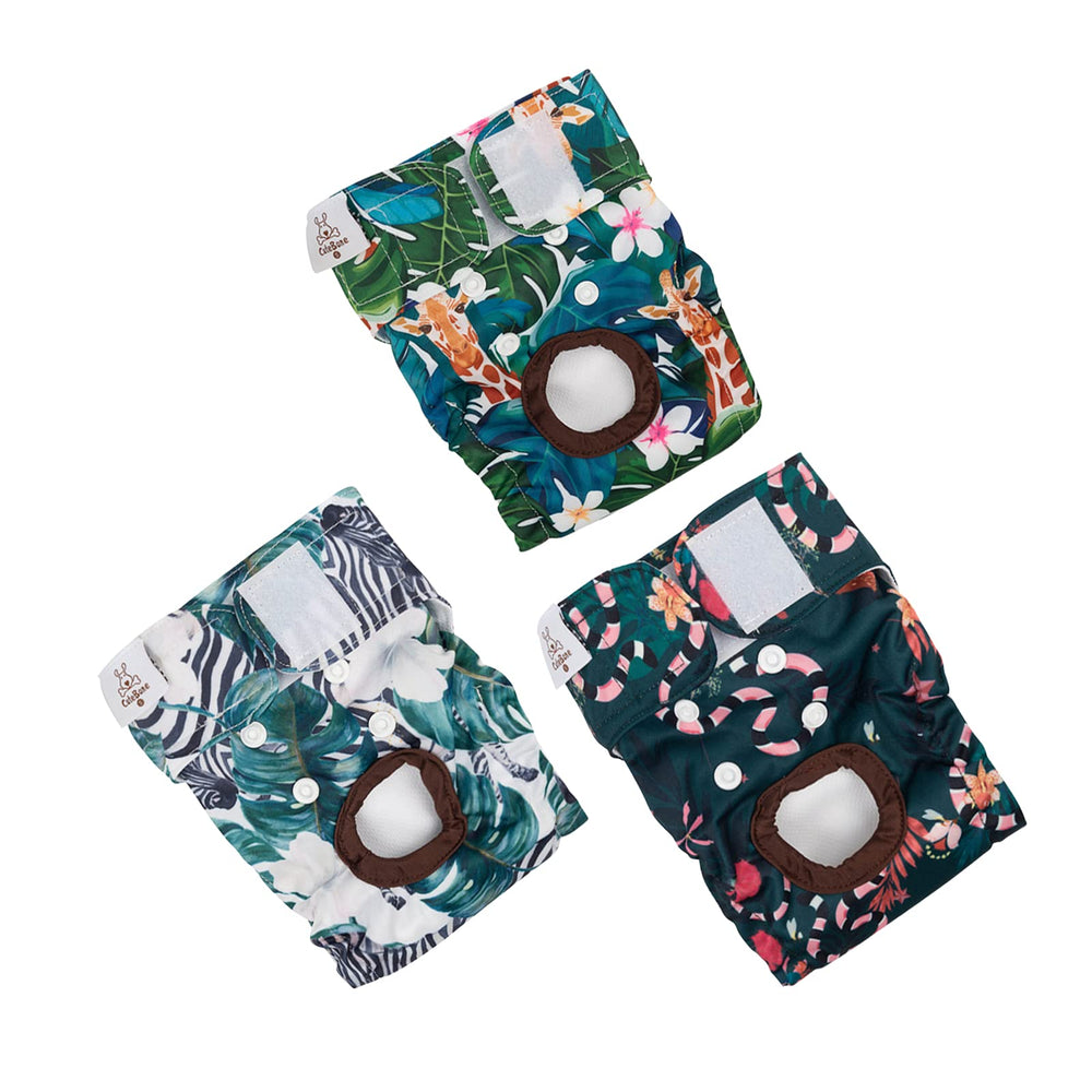 CuteBone dog diapers packaging front highlights reusable design for eco-friendly care