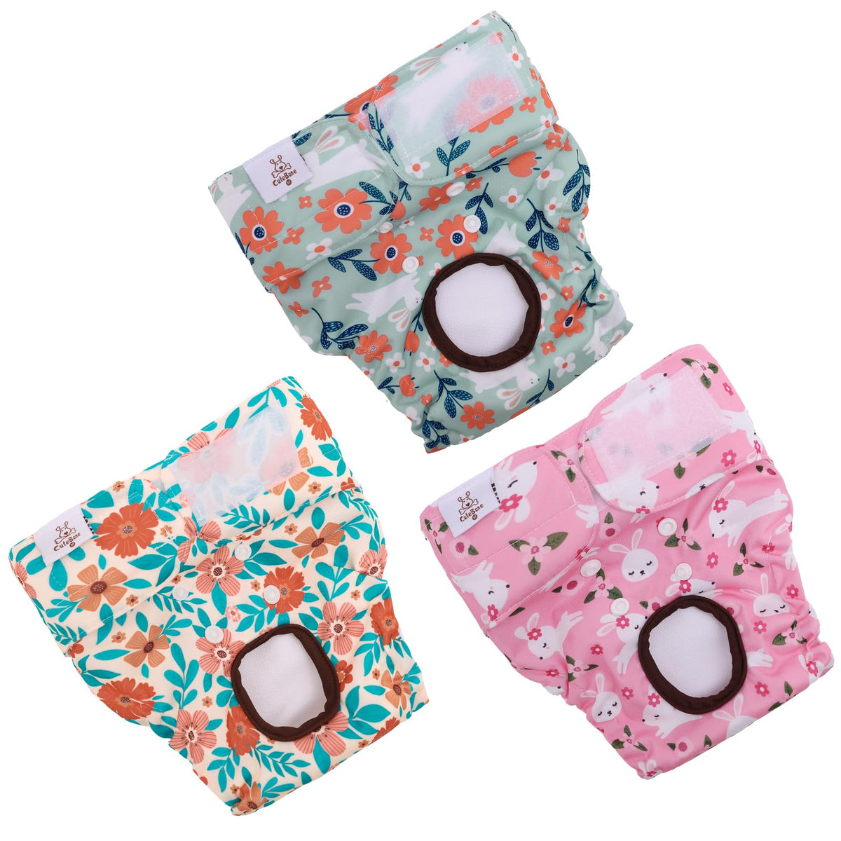 CuteBone dog diapers small pack on dog provide secure protection for daily wear
