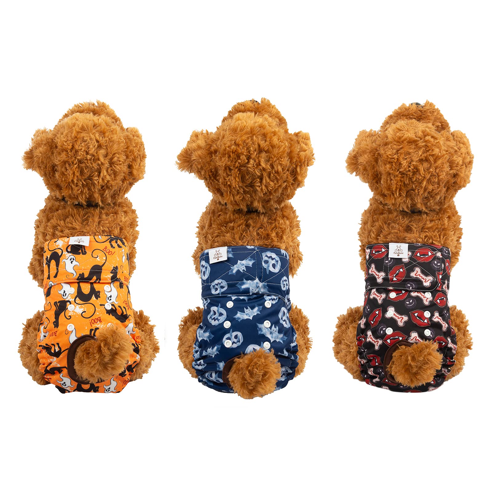 CuteBone back snaps and tailoring options secure the diaper during activity.