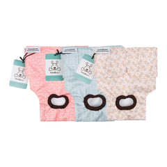 CuteBone dog diapers velcro fasteners demonstrated for quick secure fit.