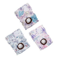 CuteBone dog diapers with waterproof outer shell provide leak protection during potty training and heat cycles.