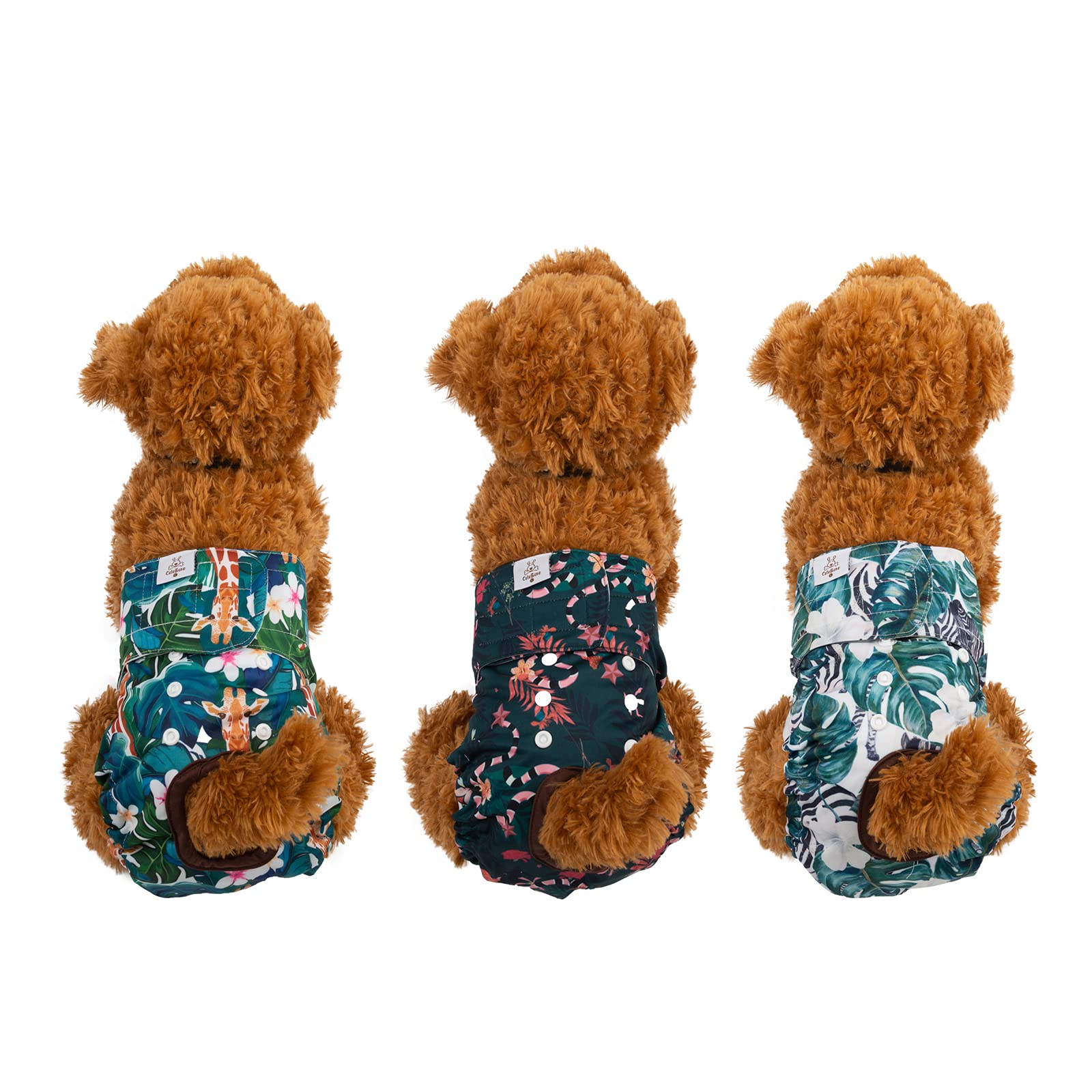 CuteBone dog diapers waterproof outer shell keeps moisture contained during outings