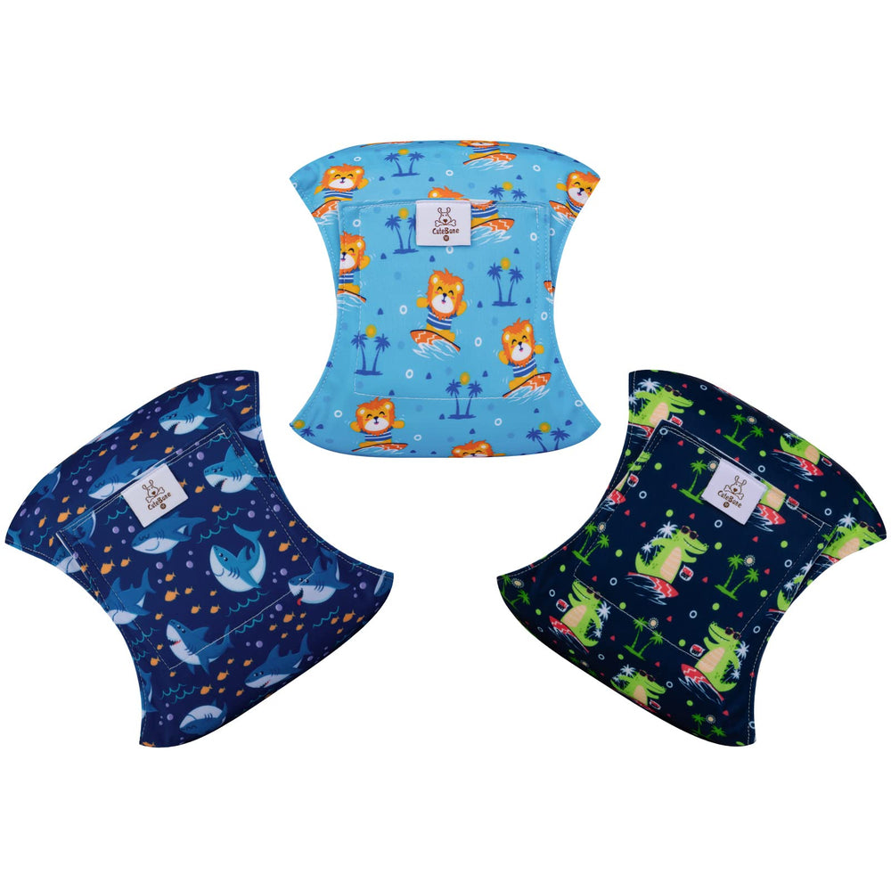 CuteBone diaper with waterproof shell helps prevent leaks during daily walks.