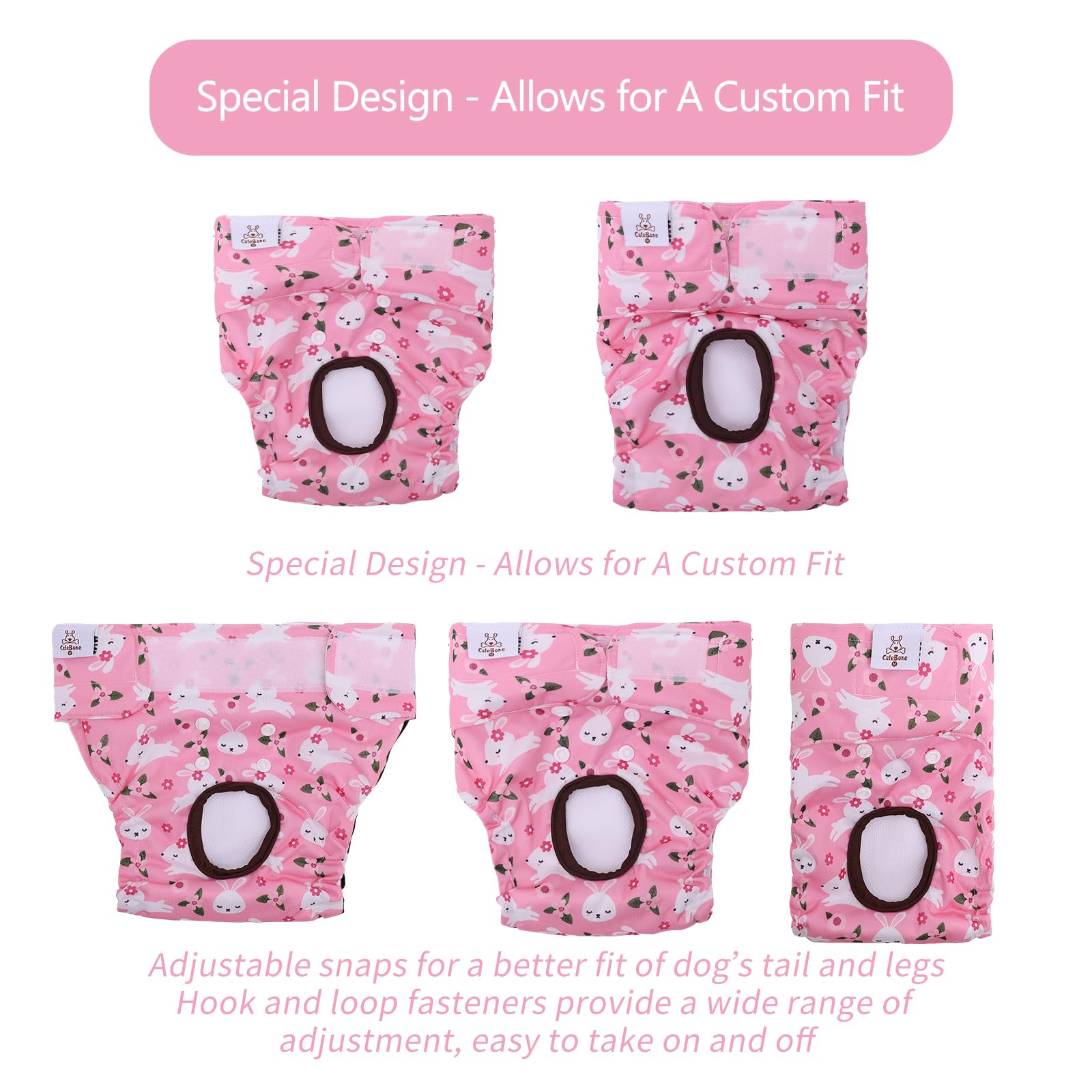 CuteBone dog diapers waterproof shell guards floors from leaks