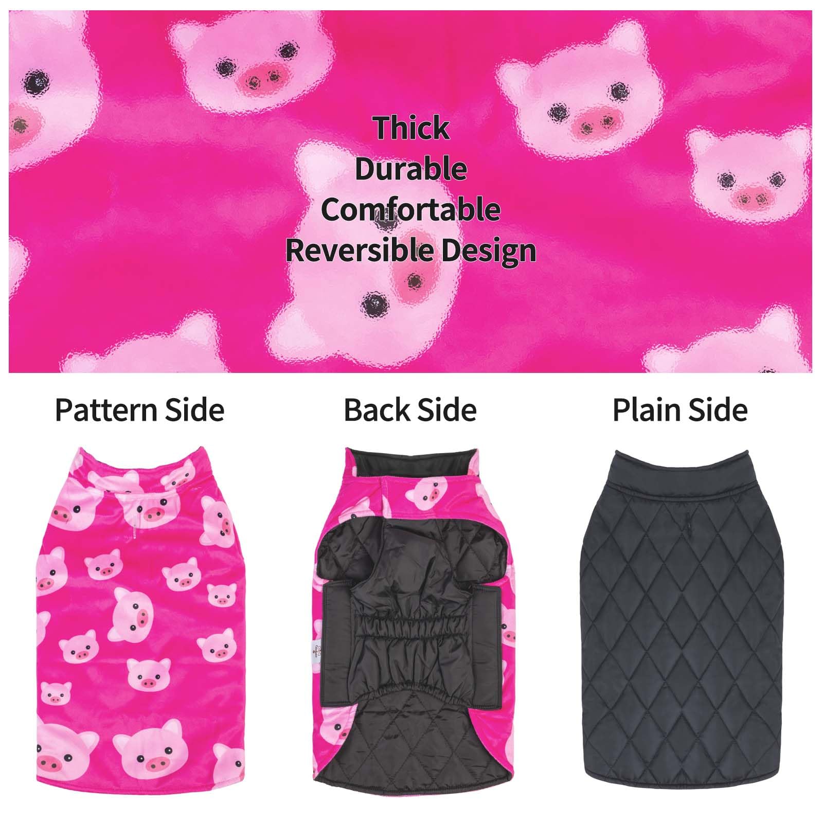 CuteBone jacket with a leash hole visible, perfect for everyday walks.