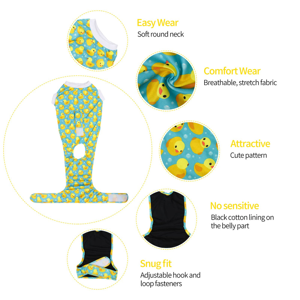CuteBone dog recovery suit rear-opening design enables easy bathroom breaks.