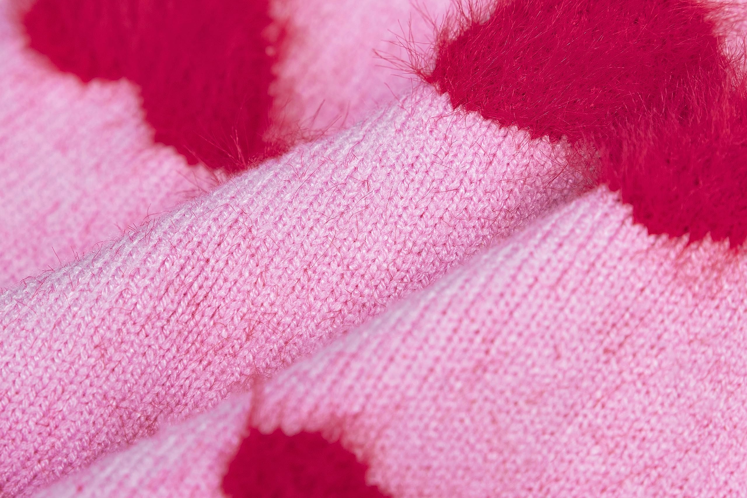 CuteBone Fabric close-up highlights soft acrylic and cozy feel.