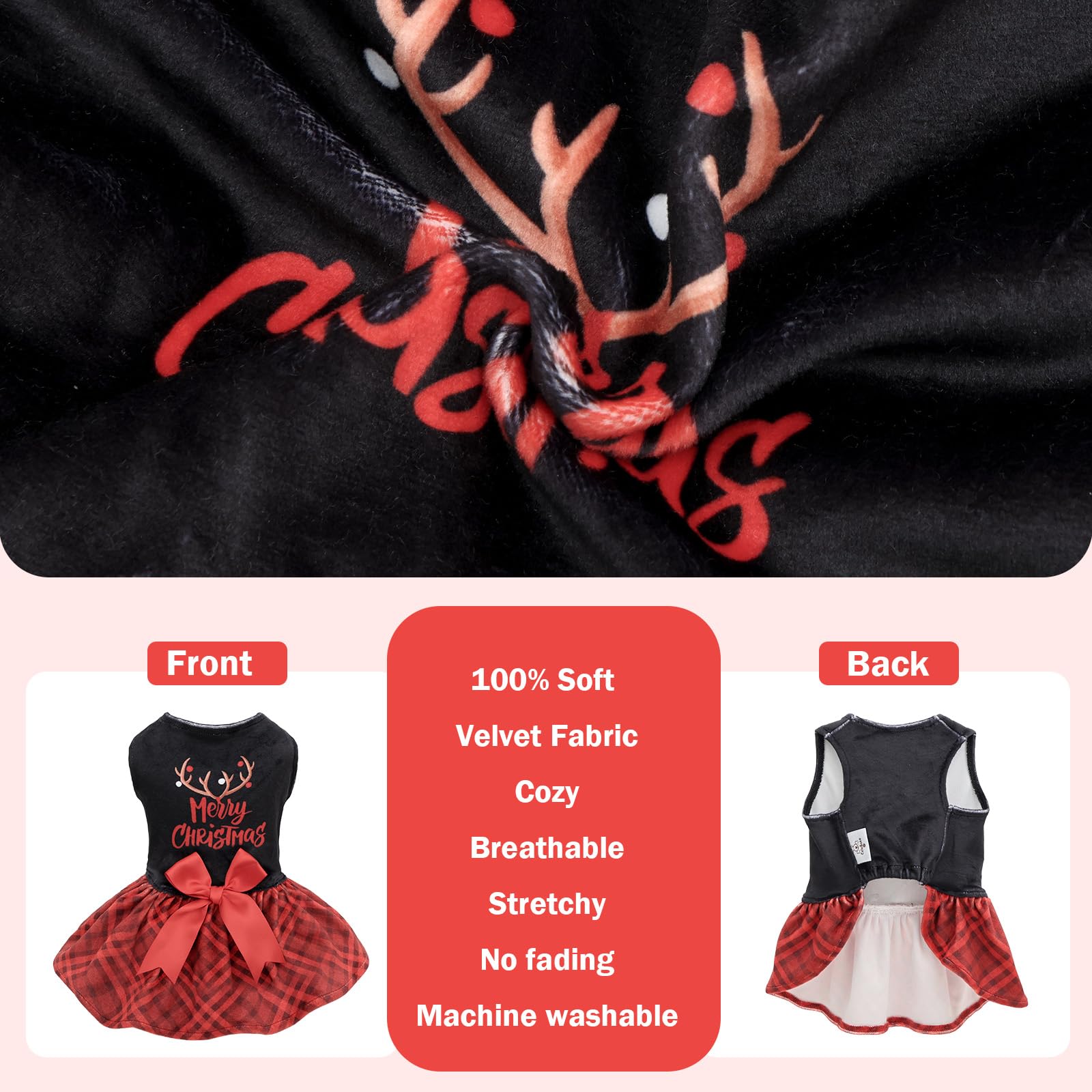CuteBone dress with bow hair rope detail, charming photo-ready accessory