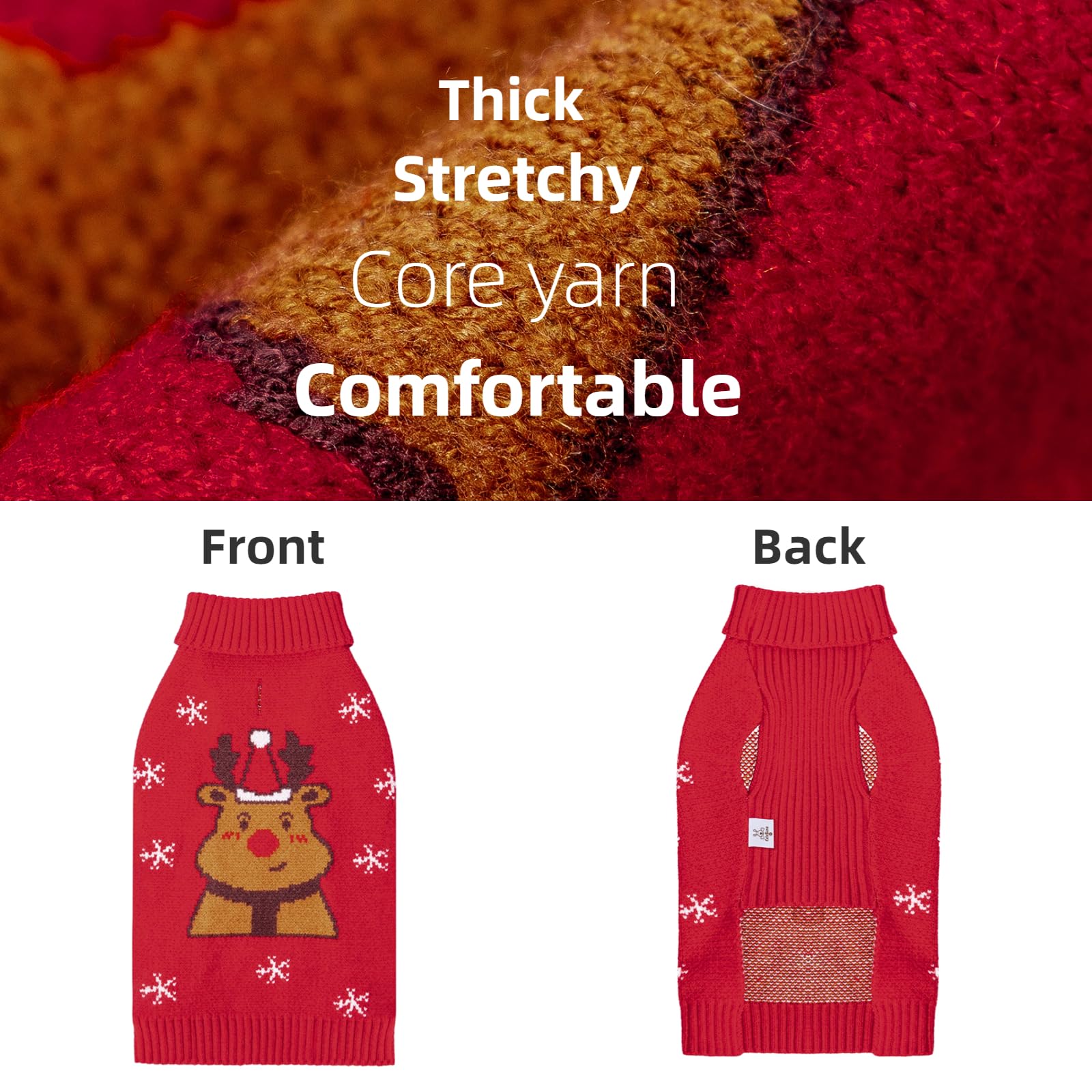 CuteBone easy-to-wear pullover knit for quick dress-up.