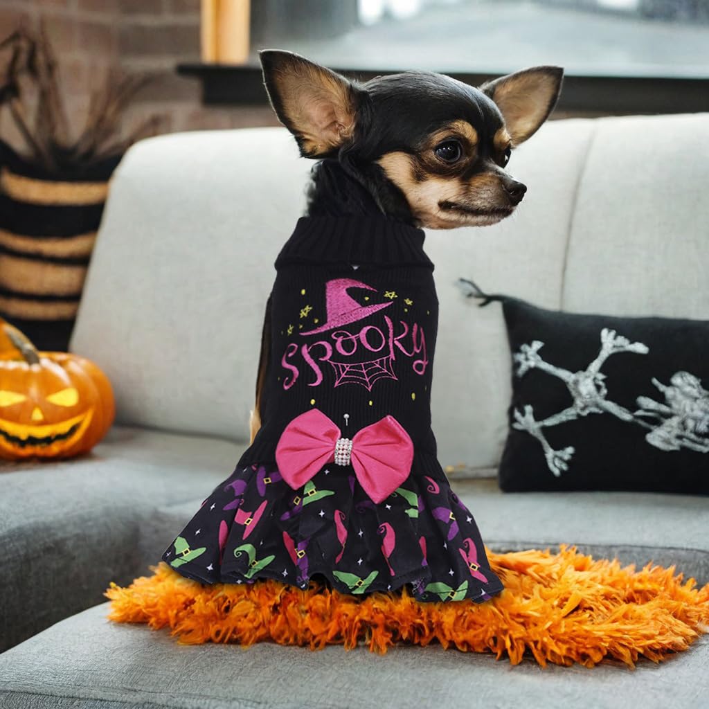 CuteBone Halloween dress suitable for small to medium breeds