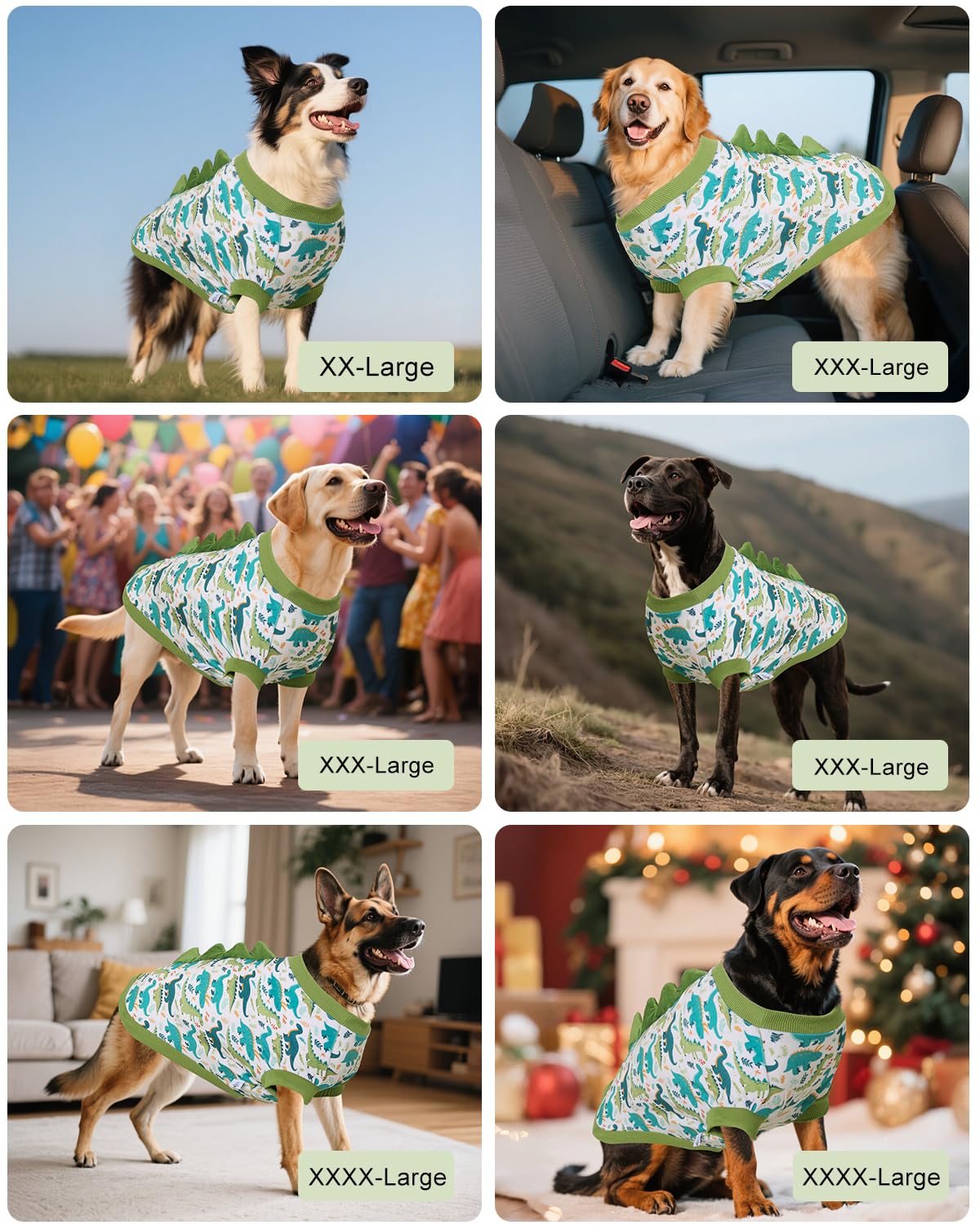 CuteBone large-dog dinosaur tee ready for everyday wear and events.