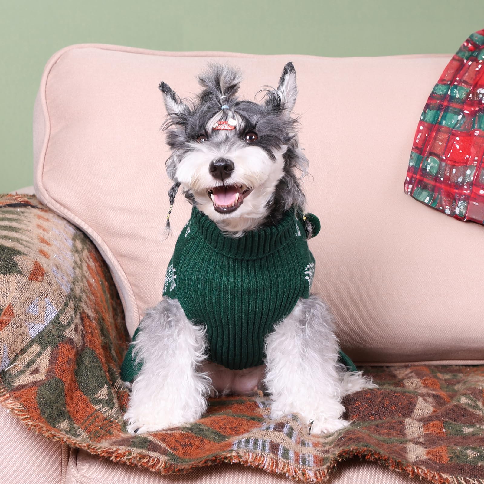 CuteBone machine washable dog sweater for easy cleaning and reuse.