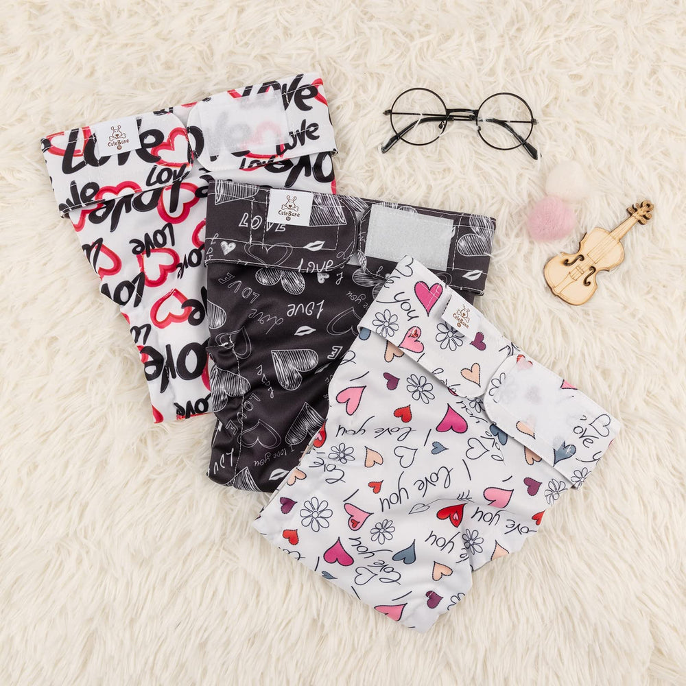 CuteBone conjunto de tres pañales reutilizables para entrenar