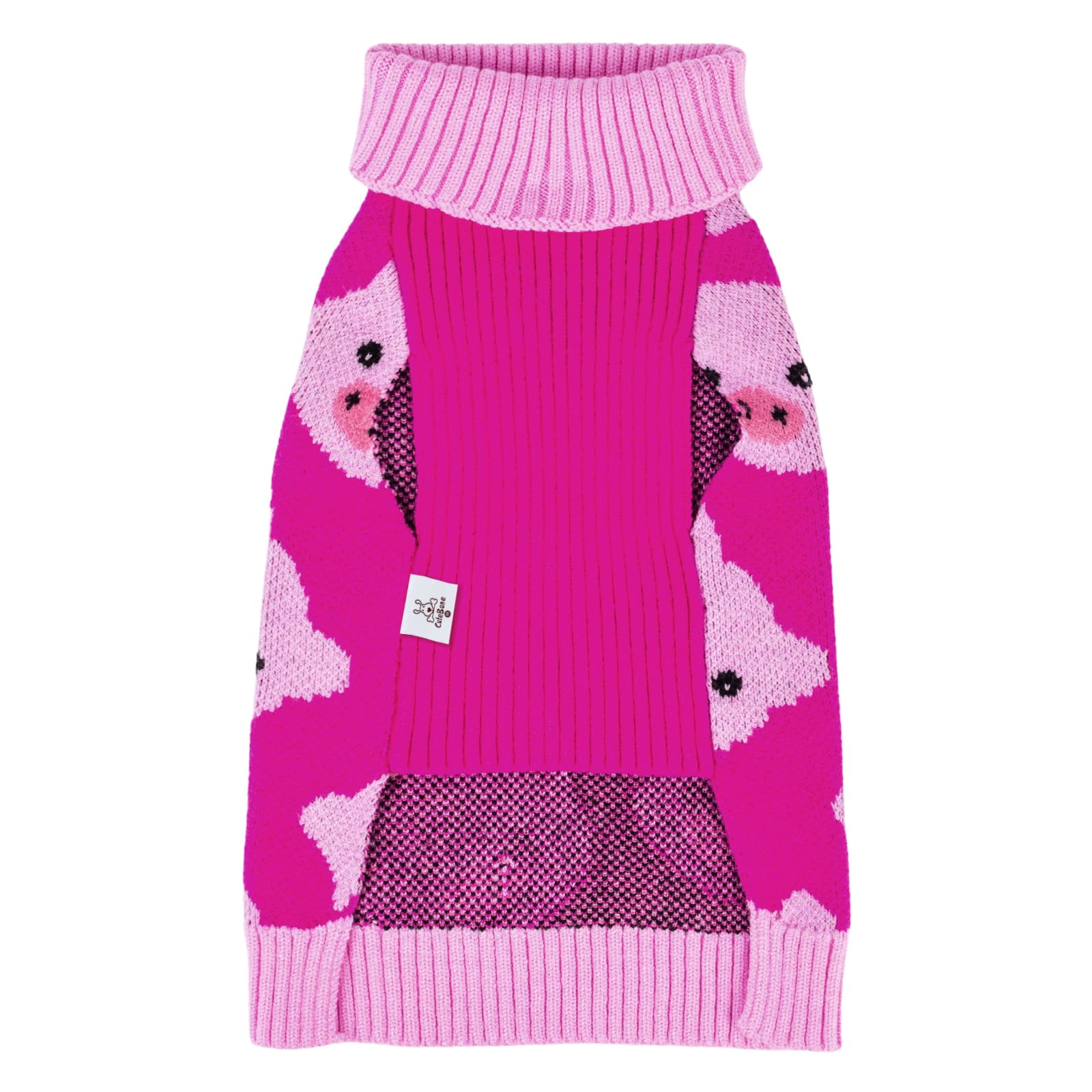 CuteBone pullover dog sweater makes easy on-off for small pets.