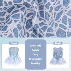 CuteBone puppy-skirt-tutu detail highlights soft fabric, breathable fit, and adorable girlish flair.