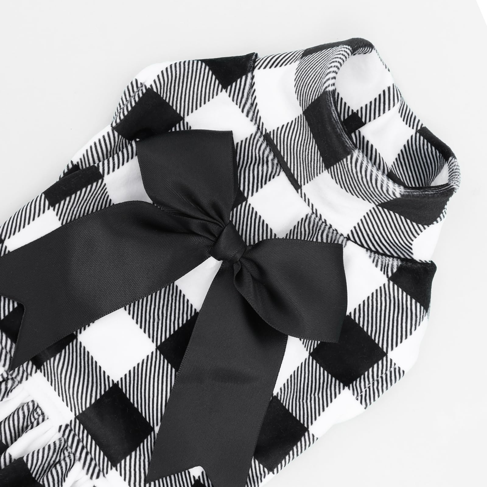 CuteBone Velvet Turtleneck Dress material closeup reveals soft, breathable fabric.