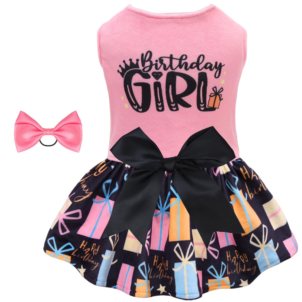 CuteBone velvet dress for small dog showcasing festive party-ready look