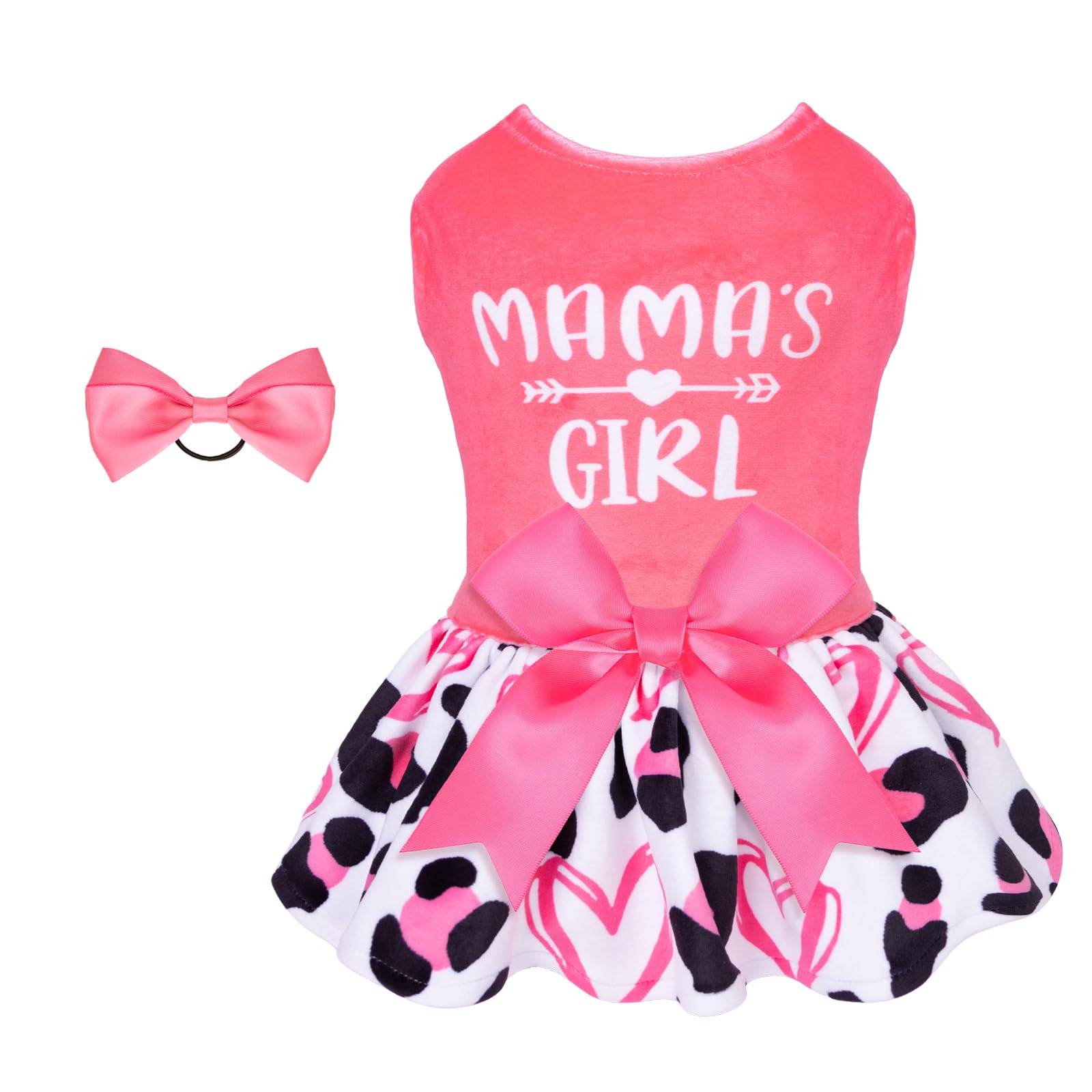 CuteBone velvet dress close-up with bow, ideal for everyday wear and photos.