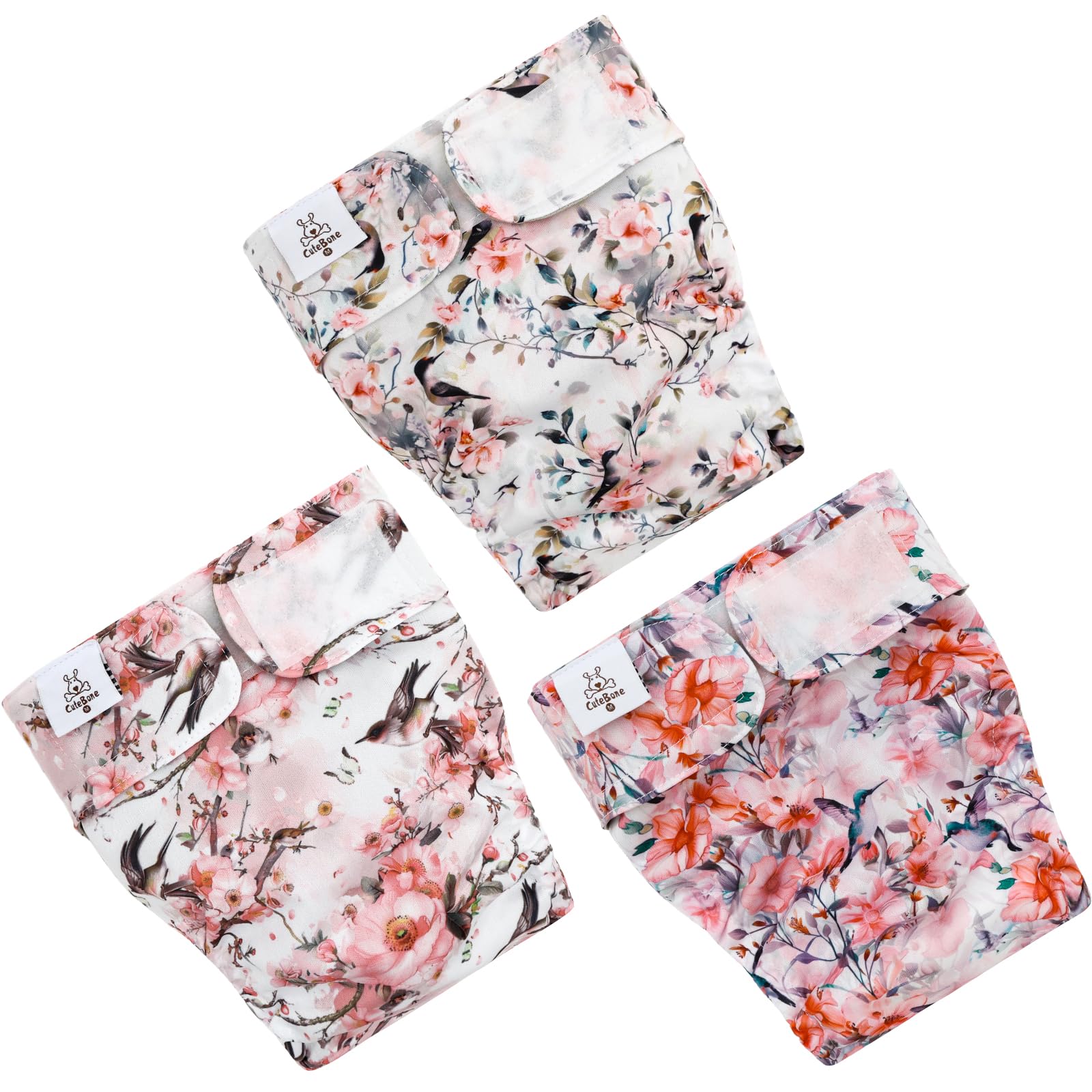 CuteBone docked-tail design with adjustable elastics for snug leakage protection.