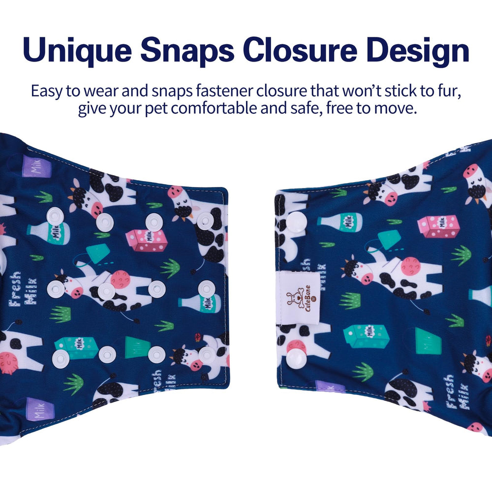 CuteBone three-pack belly bands designs for male dogs