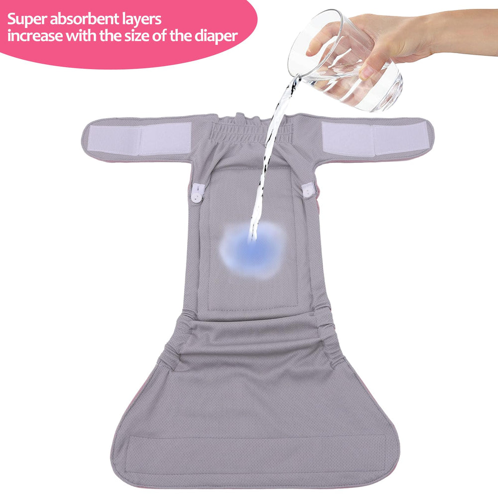 CuteBone three-pack reusable diapers provide economical potty protection