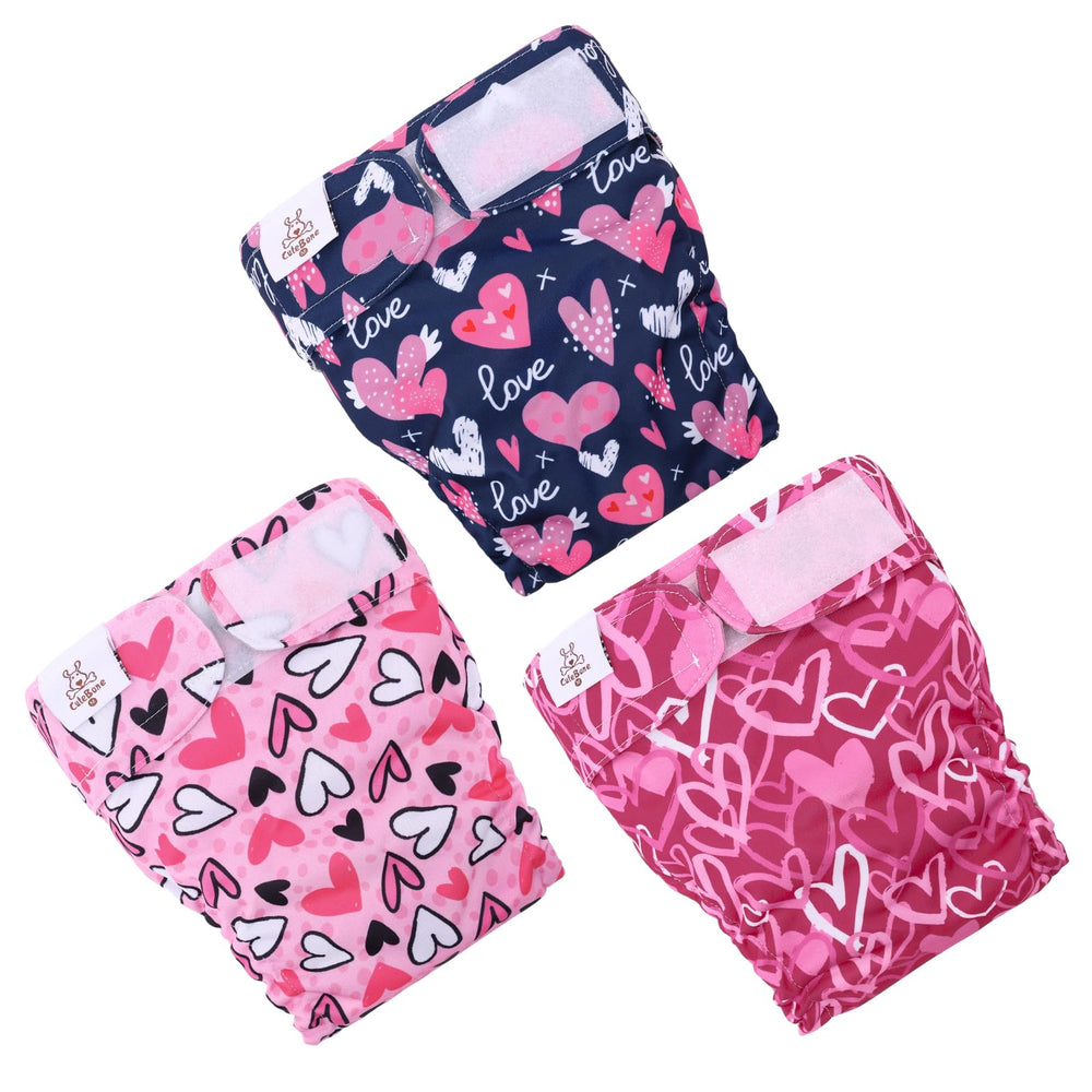 CuteBone diaper with waterproof shell and absorbent pads for mess-free floors