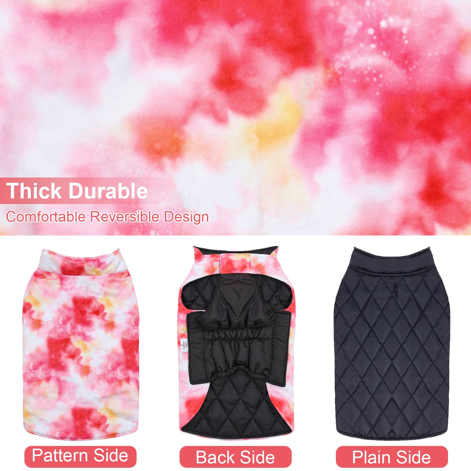 CuteBone winter dog coat waterproof fabric protects against rain and snow.