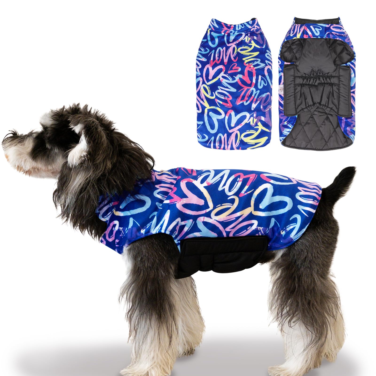CuteBone Winter Dog Coat waterproof exterior keeps dogs dry during light rain and snow.