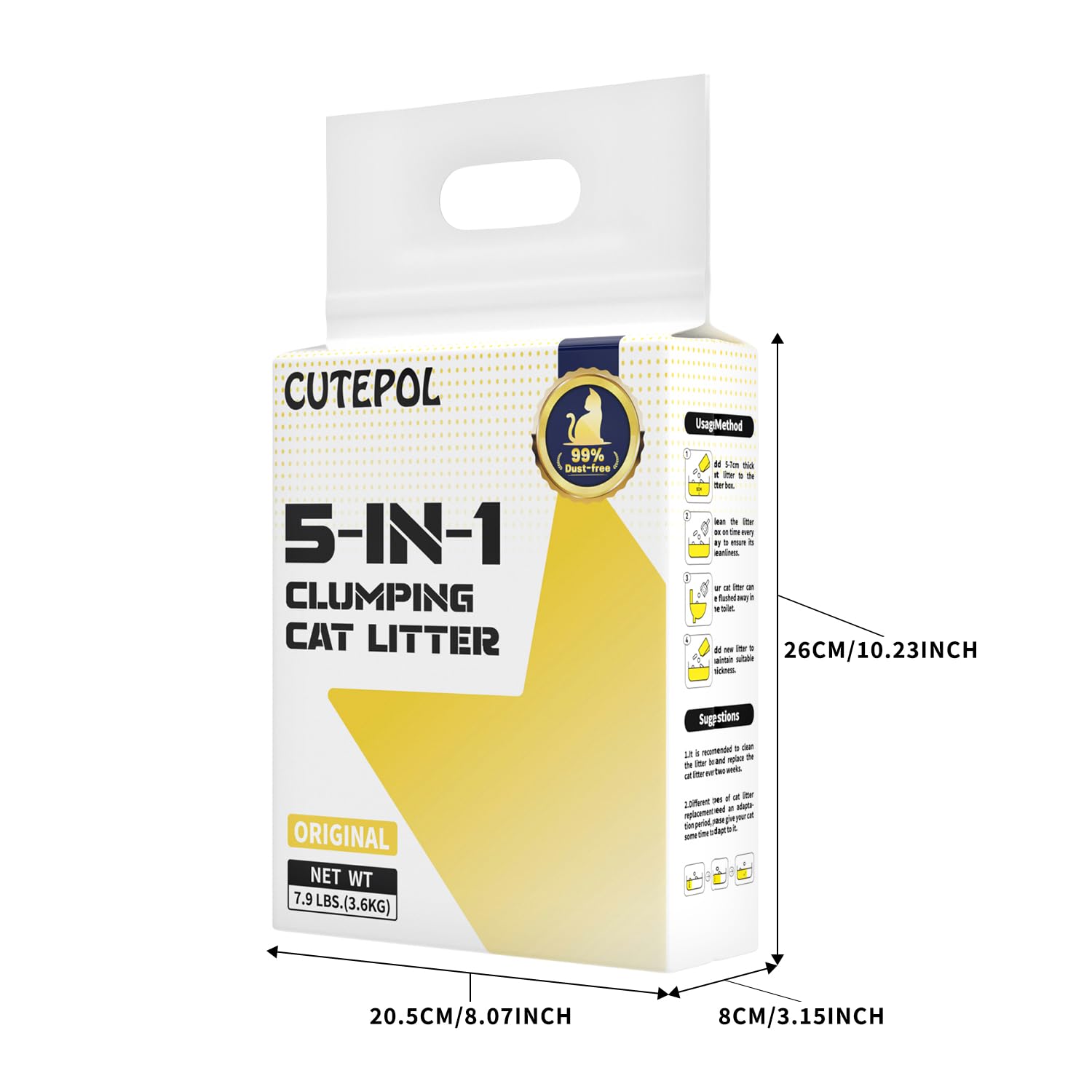 Cutepol Mixed 5-in-1 multi-cat setup illustrates suitability for households with several cats.