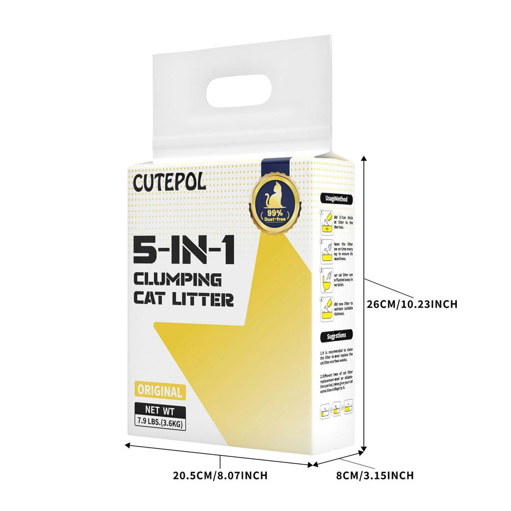 Cutepol Mixed 5-in-1 multi-cat setup illustrates suitability for households with several cats.