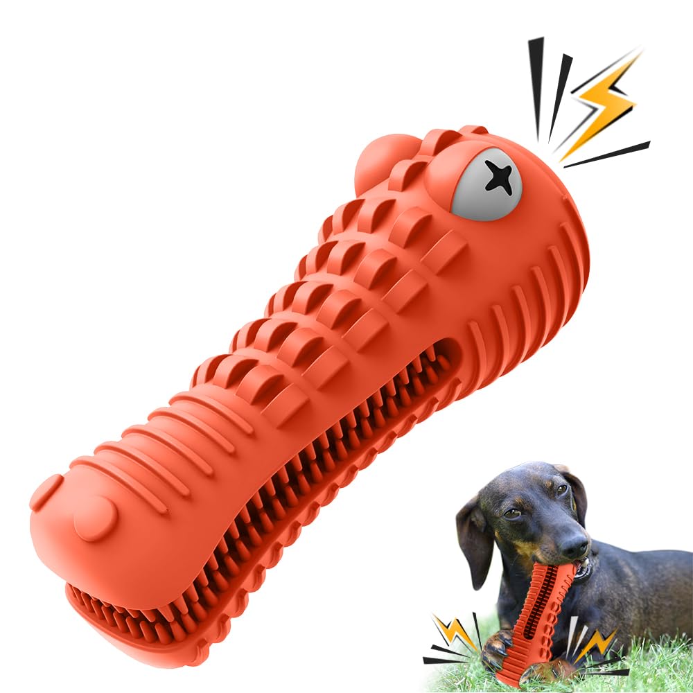Cutiful gator dog toy closeup shows durable material for aggressive chewers.