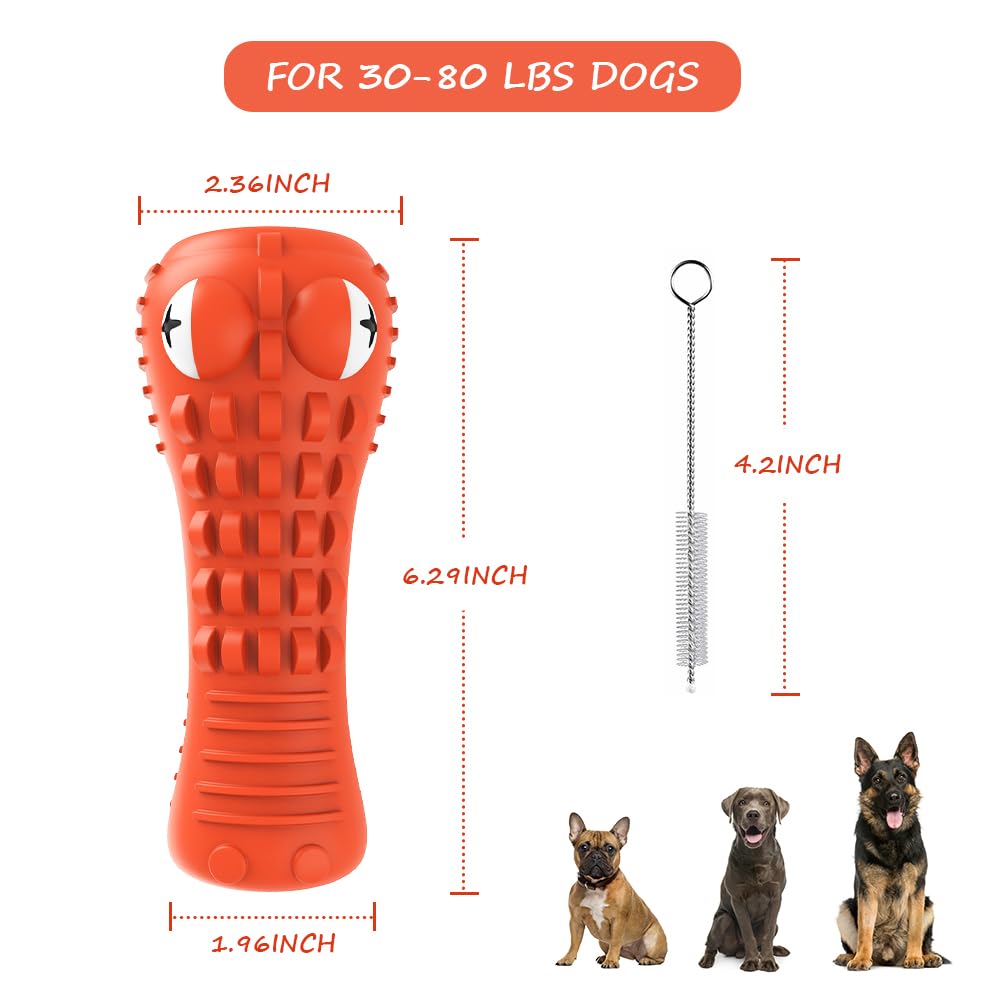 Cutiful gator dog toy included brush makes cleanup easy after play.