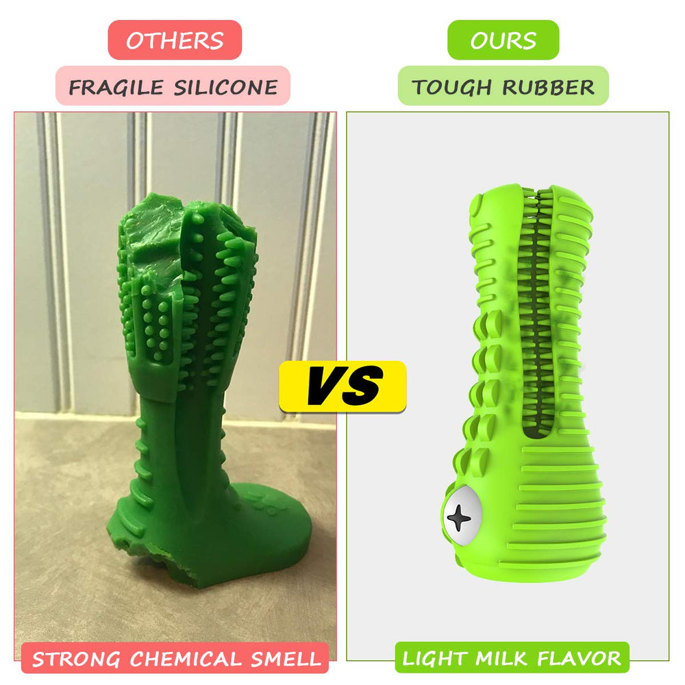 Cutiful gator toy mouth area shows toothpaste compatibility for enhanced cleaning