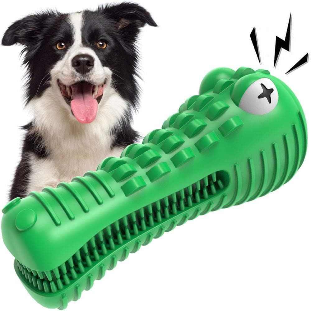 Cutiful gator toy close-up shows durable chewing surface for aggressive chewers.