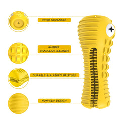 Cutiful gator chew toy featuring a peanut butter-friendly cavity for treats