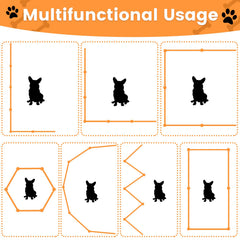 Cutora acrylic dog playpen folded for compact storage.